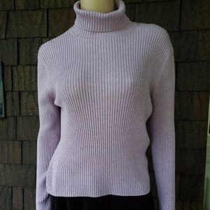 Lavender Sparkle Turtleneck